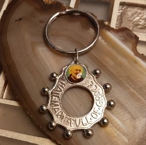 Vintage Hail Mary Keychain